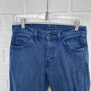 Levis Line 8 Jeans 29x30 Dark Blue Black Tag Black Button